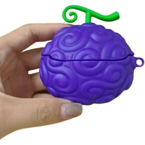 Headphone Case for Samsung Galaxy Buds 3 & Galaxy Buds 3 Pro (2024 Release),Cute Cartoon Popular Japan Anime Pattern Design Silicone Ear Buds case with Hook (Gum Fruit)