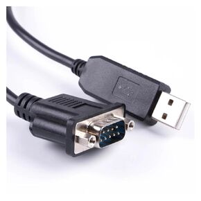 CP2102 USB to DB9 Male RS232 UART Interface Adapter Converter Null Modem Communication Cable(Standard Pinout)