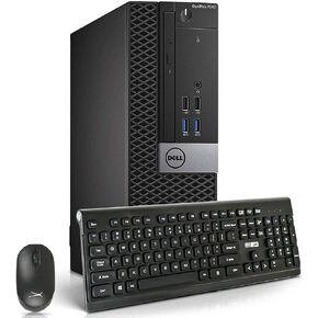 Dell Optiplex 7040 Computers Computers PC ، I7-6700 3.4 جيجا هرتز ، 32 جيجا بايت DDR4 RAM جديد 1TB M.2 NVME SSD ، AX210 BLUSTING-In BLUETOOTH 5.2 ، COMPUTER HDMI ، Support Dual Monitor ، Windows 10 Pro (READED)