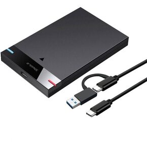العلبة HDD Case 2.5 بوصة حاوية القرص الصلب ، USB 3.0 Type-C محرك أقراص صلبة خارجي 5 ميغابايت 5 جيجابت في الثانية HD DECTORY STORGING