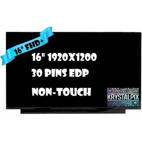 New KrystalPix LCD Display FITS- N160JCE-ELL Rev.C3 for ASUS LCD Screen 16" FHD+ LED Matte VIVOBOOK 16X M1603Q M1603QA M1603QA-R7512 New Display