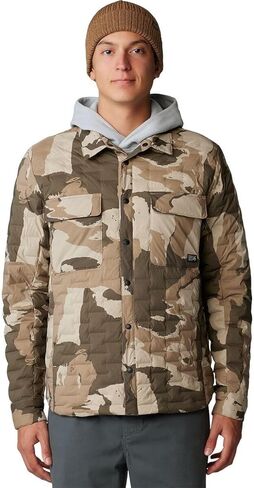 Mountain Hardwear Stretchdown Light Shacket, Trail Dust, M in Saudi Arabia