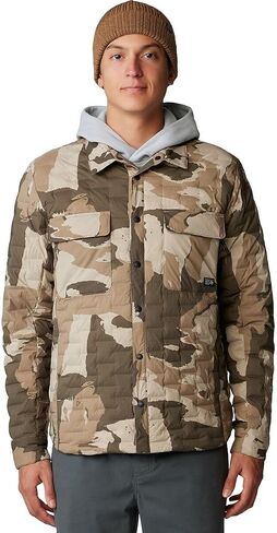 Mountain Hardwear Stretchdown Light Shacket, Trail Dust, M in Saudi Arabia