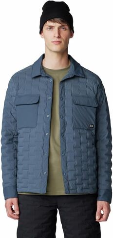 Mountain Hardwear Stretchdown Light Shacket, Trail Dust, M in Saudi Arabia