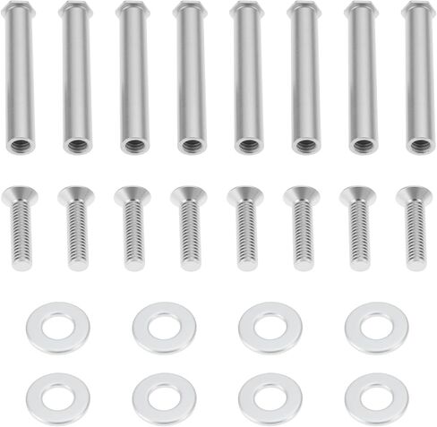 8pcs Chassis Fan Radiator Fixing Screws Model WT01 Suitable for PC Silver in Saudi Arabia