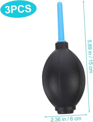 Happyyami 3pcs Blower for Camera Lens Sensor Computer Cleaning أداة نظافة الغبار خفيفة الوزن لأجهزة لوحات المفاتيح in Kuwait
