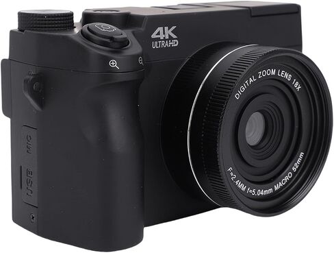 Bewinner 4K Digital Camera للتصوير الفوتوغرافي ، كاميرا واي فاي 75 ميجابكسل مع شاشة 3 بوصات ، عدسة مزدوجة ، 18x Zoom Mirrorless Cam للمبتدئين (أبيض) in Saudi Arabia