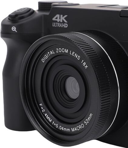 Bewinner 4K Digital Camera للتصوير الفوتوغرافي ، كاميرا واي فاي 75 ميجابكسل مع شاشة 3 بوصات ، عدسة مزدوجة ، 18x Zoom Mirrorless Cam للمبتدئين (أبيض) in Saudi Arabia