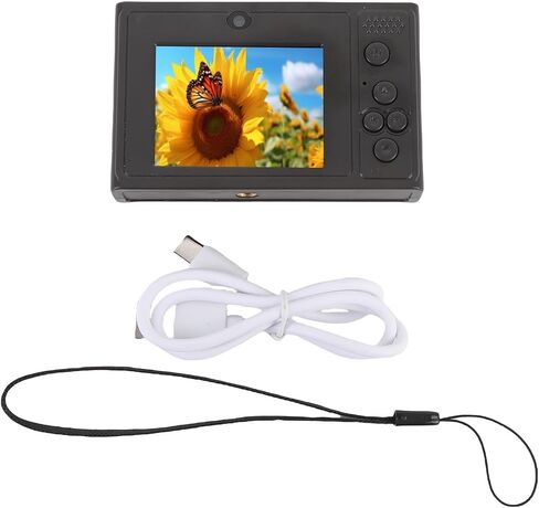 كاميرا رقمية Cuifati 48 ميجابكسل مع HD 1080 بكسل ، استشعار الضوء التلقائي وشاشة 2.4 بوصة ، كاميرا فيديو بدون مرآة ، ضبط تلقائي للتصوير الفوتوغرافي (الأسود) in Saudi Arabia