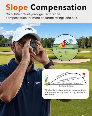 Golf Rangefinder مع SLOPE-1300/1500 ياردة مكتشف نطاق الليزر للغولف والصيد ، والتكبير 7x ، واهتزاز قفل العلم عالي الدقة ، وقابلة لإعادة الشحن ، و IP54 مقاومة للماء ، ومضمنة في قطاع مغناطيسي مدمج in Kuwait