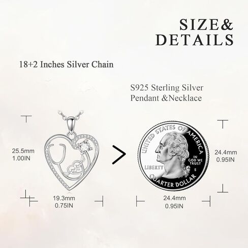 AOBOCO Nurse Gift 925 Sterling Silver Nurse Earrings for Women Stethoscope Earrings Heartbeat Jewelry Gifts for Graduation Medical Student Nurse Doctor in Saudi Arabia
