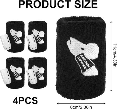 Kettlebell Wrist Guards, Shock Absorbing Wrist Band Protection with Plastic Support, Soft Sweat Absorbent Material Sleeve Athletics Sweatband, Workout Strength Training Weightlifting (1 Pair) in Saudi Arabia