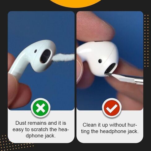 Earbud Cleaning Kit for Airpods Pro 1-3, Multi-Function Clean Pen with Soft Brush Flocking Sponge, Airpod Cleaner Kit for Bluetooth Earphones, Charging Box, Black in Saudi Arabia