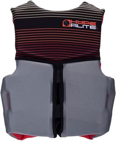 Hyperlite Indy CGA Kids Wakeboard Vest Grey/Red Sz S (50-75Lbs) in Saudi Arabia