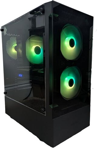 Centaurus Andromeda B9 Gaming PC ، AMD Ryzen 7 5700x3d 8-Core ، Radeon RX 7600 ، 32GB RAM ، 1TB NVME SSD ، Win 11 Pro ، WiFi ، RGB LEDS ، Glass. كمبيوتر سطح مكتب ألعاب الأداء المخصص مخصص in Kuwait