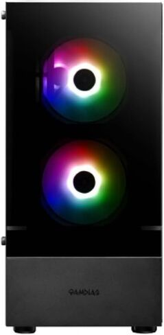 Centaurus Andromeda B9 Gaming PC ، AMD Ryzen 7 5700x3d 8-Core ، Radeon RX 7600 ، 32GB RAM ، 1TB NVME SSD ، Win 11 Pro ، WiFi ، RGB LEDS ، Glass. كمبيوتر سطح مكتب ألعاب الأداء المخصص مخصص in Kuwait