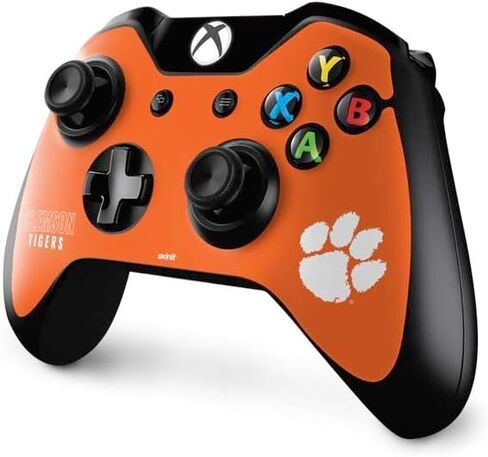 Skinit Decal Gaming Skin Compatible with Xbox One Controller - Officially Licensed Clemson University Tiger Print Purple Design in Saudi Arabia