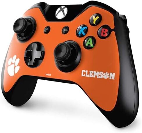 Skinit Decal Gaming Skin Compatible with Xbox One Controller - Officially Licensed Clemson University Tiger Print Purple Design in Saudi Arabia