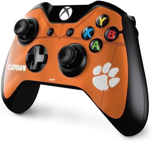 Skinit Decal Gaming Skin Compatible with Xbox One Controller - Officially Licensed Clemson University Tiger Print Purple Design in Saudi Arabia