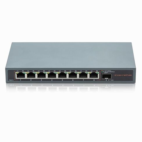 2.5G/10G Switch (8 x 2.5G RJ45 + 10G SFP+), Unmanaged, Supports 10/100/1000/2500 Base-T in Saudi Arabia