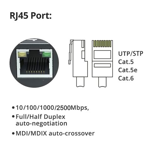 2.5G/10G Switch (8 x 2.5G RJ45 + 10G SFP+), Unmanaged, Supports 10/100/1000/2500 Base-T in Saudi Arabia