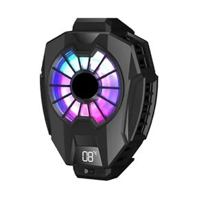 DL05 4-7 "Universal Digital Display Mobile Phone Radiator Cooler Mini Rechargeable Mobile Phone Cooling Fan Game Cooling(DL05 Digital Display)