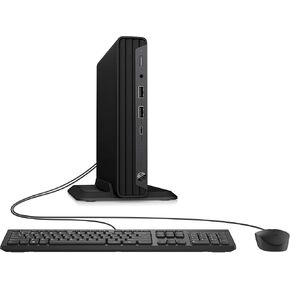 HP Pro Mini 400 G9 Desktop Computer, Intel Celeron G6900T Processor, 32GB DDR5, 2TB SSD, 3-Monitor Ports (2X DisplayPort + HDMI), WiFi 6E, RJ-45, USB-C, Wired Keyboard& Mouse, Windows 11 Pro