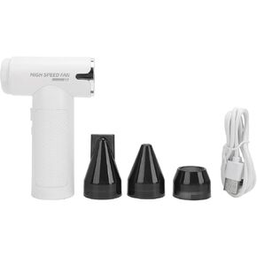 Electric Blower Cordless | 3 - Speed Adjustable 2500mAh Battery | Turbo Device for Computer/Car/Home | 3 Nozzles, Lightweight ABS Design (ZYLARUMOZom4e-11)