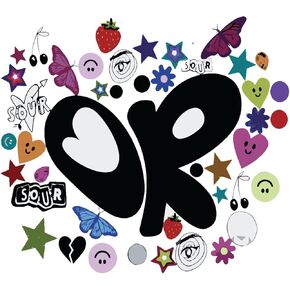 Olivia Music Sticker Trendy Vinyl Decal Aesthetic Olivia Rodrigo Sticker for Laptop Water Bottle & More