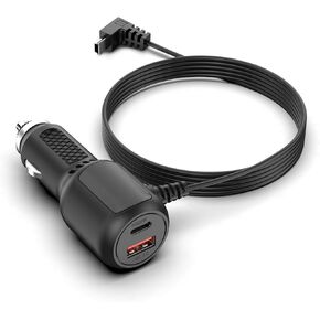 شاحن سيارة لـ Garmin Nuvi GPS ، بديل لـ Garmin GPS Power Cord ، Mini USB Car Charger Dual Port ، Cable USB Cable for RV ، Zumo ، Etrex ، Drivesmart Series GPS ، Black 1