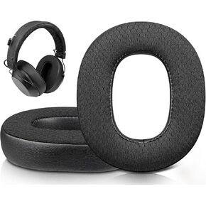 SOULWIT Mesh Fabric Replacement Earpads for Plantronics BackBeat FIT 6100 (FIT6100) Wireless Bluetooth Headphones, Ear Pads Cushions with Noise Isolation Foam, Added Thickness - FIT 6100 MF Black