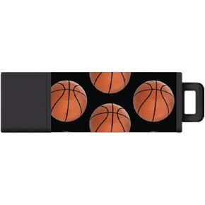 Centon DataStick Pro2 Prints USB 2.0 Flash Drive 16GB x 1, Basketball (S1-U2T102-16G)
