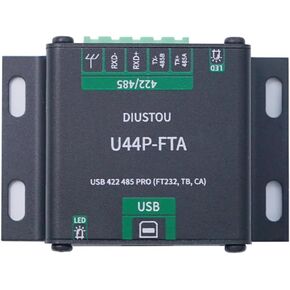 FT232 USB 422 485 Interconvertible Serial Module SP3485 with Isolation Industrial Serial Adapter Metal Housing Lightning Surge Protected 2M Baud Rate Serial Communication Adapter