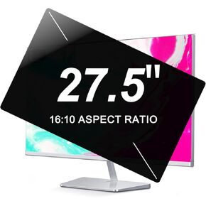 2-Pack 27.5 Inch Computer Privacy Screen Filter - Width: 24.01 Inch X Heigth: 13.38 Inch - Anti Spy Data Security Private Filter - Eye Protection Anti-Blue Light - 16:10 Widescreen Monitor
