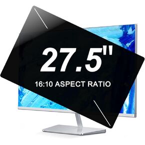 27.5 Inch Privacy Screen for Computer Monitor - Size(Width: 24.01 Inch X Heigth: 13.38 Inch) - Anti-Scratch & Anti-Spy Data Confidentiality Privacy Shield - 16:10 Widescreen Monitor