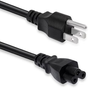 Delippo AC Power Cord 5Ft 3 Prong Power Cable Lead US Plug for Fully Molded Laptop & Plasma TV's & Computer Host & Monitors & Projectors & Printers and More