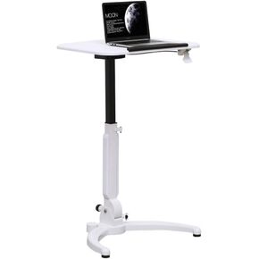 Lap desks Folding Laptop Table Adjustable Height and Tilt Angle Portable Computer Desk Tablet Stand Tray Bedside Table on Wheels Bed Table (Color : Style2)