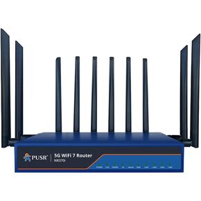 BE6500 Dual-Band Gigabit 5G NR WiFi7 Router Fixed Wireless Access FWA Qualcomm X62 4 PoE 2.5G LAN Ports NR370i