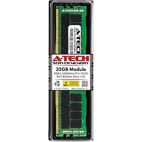 A-Tech 32GB RAM Replacement for Samsung M393A4K40BB1-CRC | DDR4 2400MHz PC4-19200 2Rx4 1.2V ECC RDIMM Registered 288-Pin DIMM Memory Module