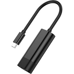 HOTBEST USB to Ethernet Adapter USB 3.0 to RJ45 Gigabit Ethernet Adapter 10/100/1000 Mbps Type-c to RJ4 Portable Network Adapter for Windows 7/8/10/Vista/XP Laptop PC ...(Type-c/RJ4,Black)
