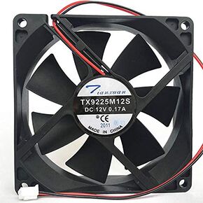 TX9225M12S Tianxuan 12V 90mm Fan, 12V 0.17A 9025 Power Cooling Fan