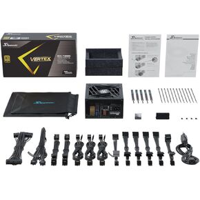 Seasonic VERTEX GX-1200 - 1200W - 80+ Gold - ATX 3.0 & PCIe 5.0 Ready - Full-Modular - ATX Form Factor - Low Noise - 12 Year Warranty - Nvidia RTX 30/40 Super & AMD GPU Compatible (Renewed)