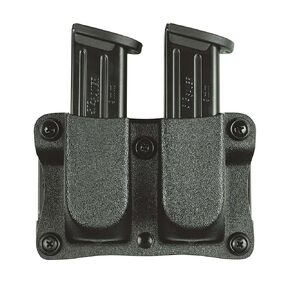 DeSantis Quantico Double Magazine Pouch- Pistol Magazine Holder, Fits SIG P365, Kimber R7 Mako, Mossberg MC2C, Springfield Hellcat, Hellcat Pro, Ruger MAX-9, S&W M&P 9 Shield Plus- Ambidextrous, Black
