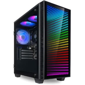 Continuum Micro Budget Desktop - AMD 8-Core Ryzen 7 5700G Processor with AMD Radeon Graphics, 16GB RAM, 1TB Gen4 NVMe SSD, WiFi, Windows 11 Pro - RGB Student Computer