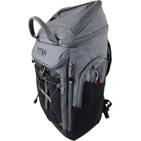 Titan Arctic Zone - Insulated Leak-Proof Backpack Cooler, 26 Cans Capacity, Grey
