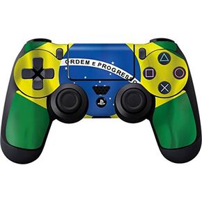 Skinit Decal Gaming Skin Compatible with PS4 Controller - Ecuador Flag Distressed Design