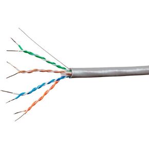 Monoprice Cat6A Ethernet Bulk Cable - 1000 feet - Gray | Solid, 550Mhz, UTP, CMP, Plenum, Pure Bare Copper Wire, 10G, 23AWG - Entegrade Series