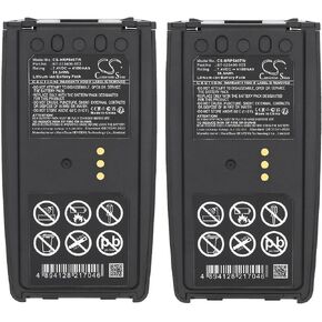 Cameron Sino (2PACK) Replacement Battery for H'arris P5300 P5350 P5370 P5400 P5450 P5470 P5500 P5550 P5570 P7300 P7350 P7370 XG-15P XG-25P XG-75P 4100mAh