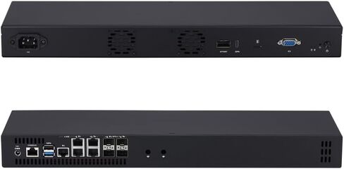 Qotom 32GB RAM 1TB NVME SSD Q20332G9-1U 4X 10G SFP+ 5X i226V B3 2.5G LAN Atom C3758 8 Core Processor 2.2 GHz in Kuwait