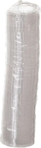 ECO PRODUCTS Compostable Clear Green PLA Plastic Portion Cup Lids, Case of 2000, Veridian, Fits 2-4oz Food Containers, Renewable Plant-Based, Disposable, ASTM Compliant, BPI-Certified in Saudi Arabia